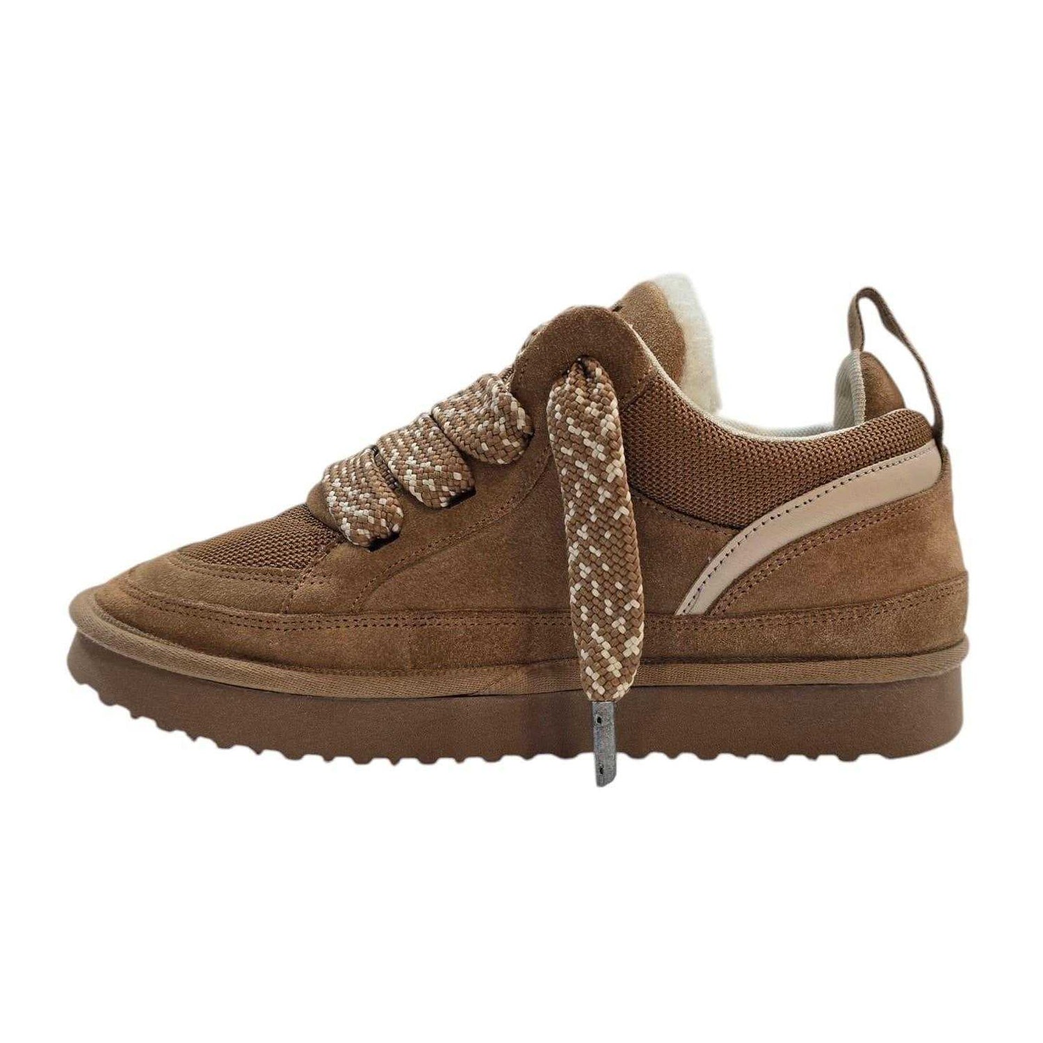 Tan - Side - Jack Wills Womens-Ladies Snug Suede Trainers
