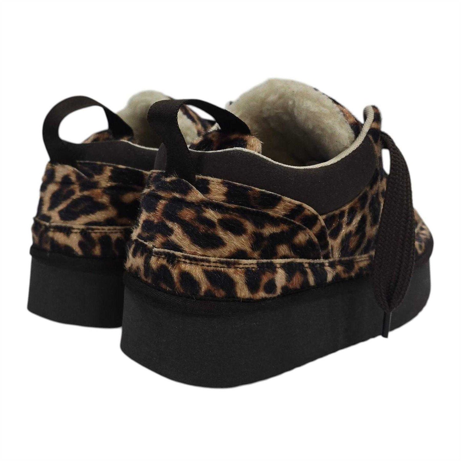 Leopard - Back - Jack Wills Womens-Ladies Snug Suede Trainers