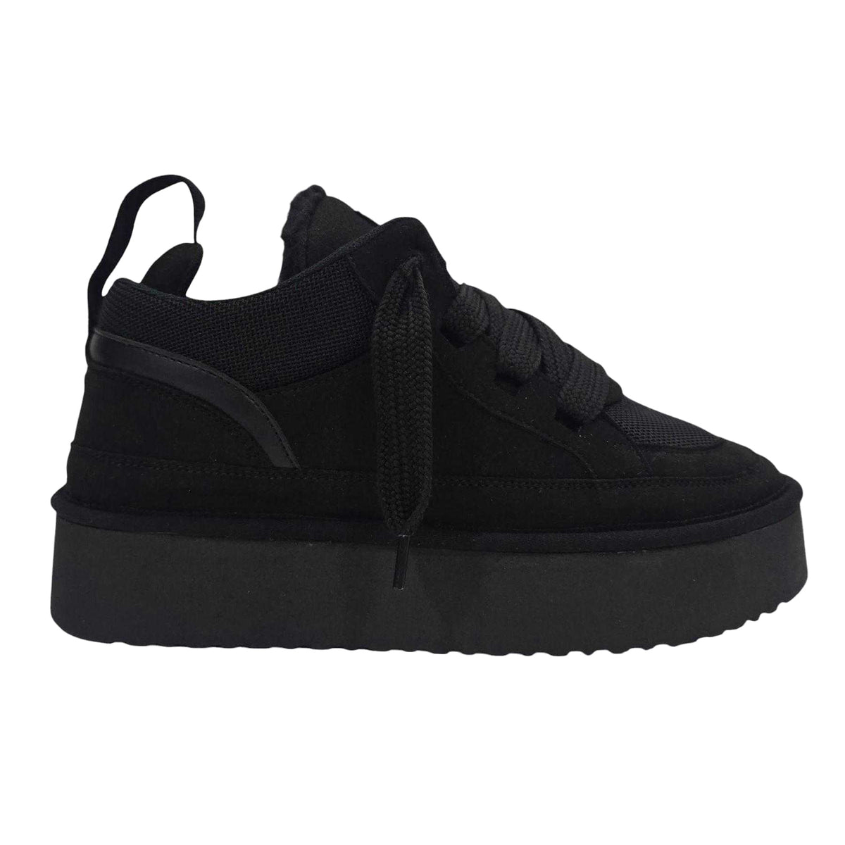 Black - Front - Jack Wills Womens-Ladies Snug Suede Trainers