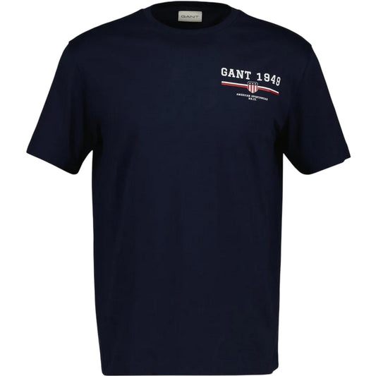 Evening Blue - Front - Gant Mens 1949 Graphic Regular T-Shirt