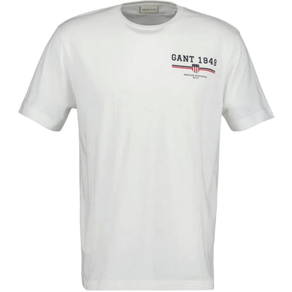 Eggshell - Front - Gant Mens 1949 Graphic Regular T-Shirt