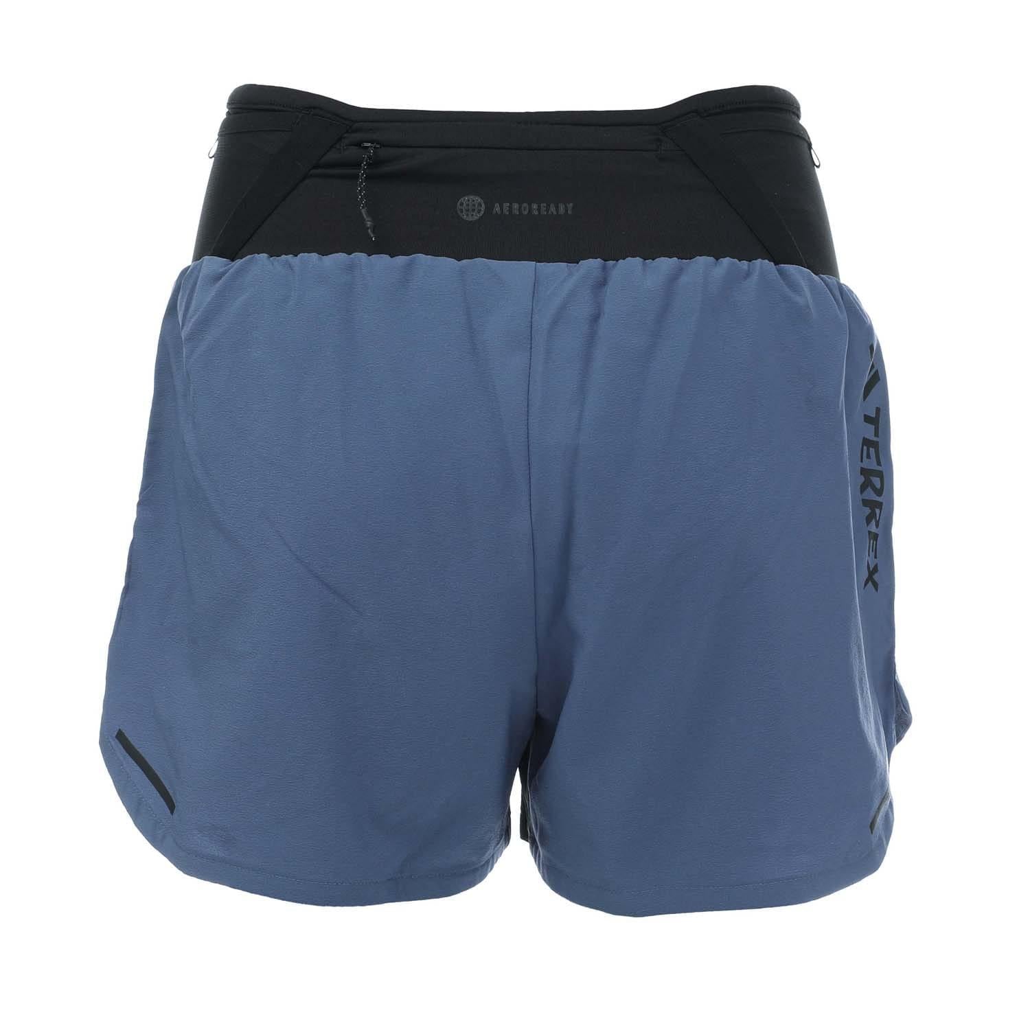 Grey - Back - Adidas Womens-Ladies Terrex Agravic Shorts