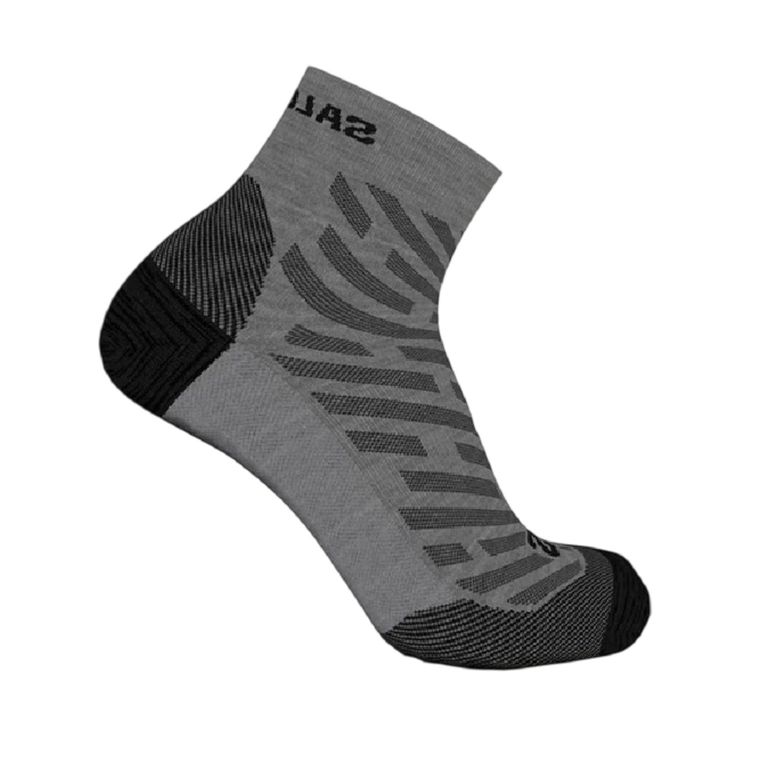Grey - Front - Salomon Mens Mountain Wool Socks (Pack of 2)