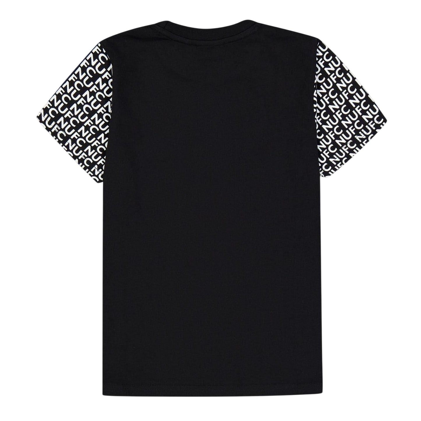 Black - Back - Source Lab Childrens-Kids Newcastle United FC Sleeve Detail T-Shirt