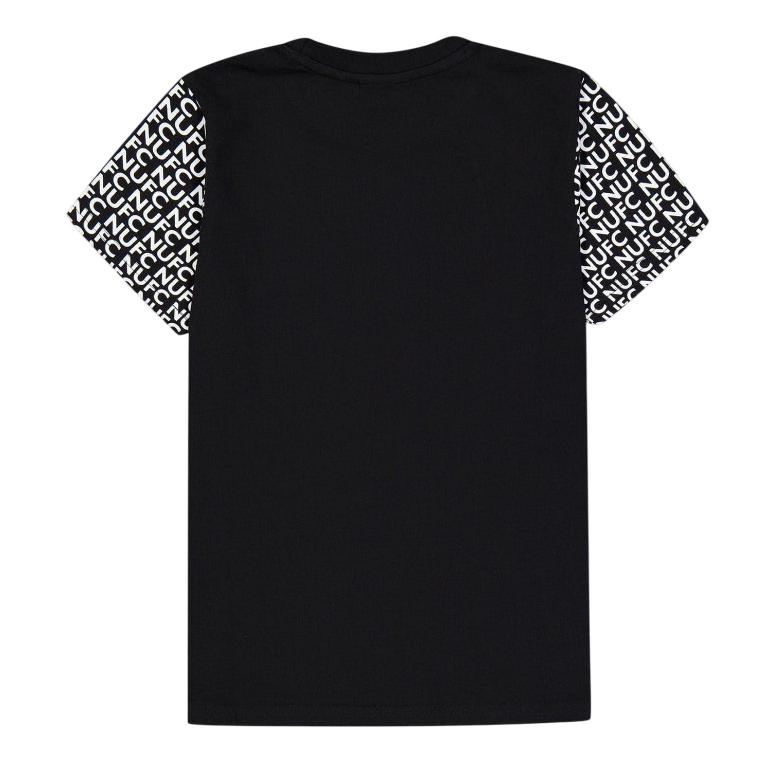 Black - Back - Source Lab Childrens-Kids Newcastle United FC Sleeve Detail T-Shirt
