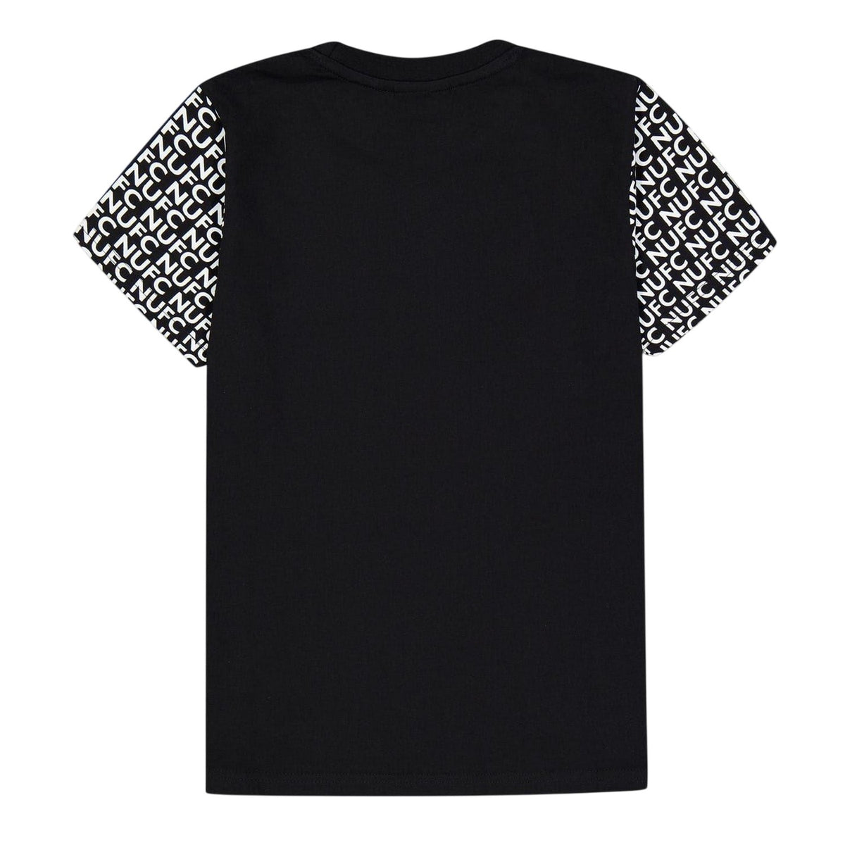 Black - Back - Source Lab Childrens-Kids Newcastle United FC Sleeve Detail T-Shirt