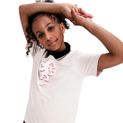 Off White - Side - Nike Childrens-Kids Lion Chelsea FC T-Shirt