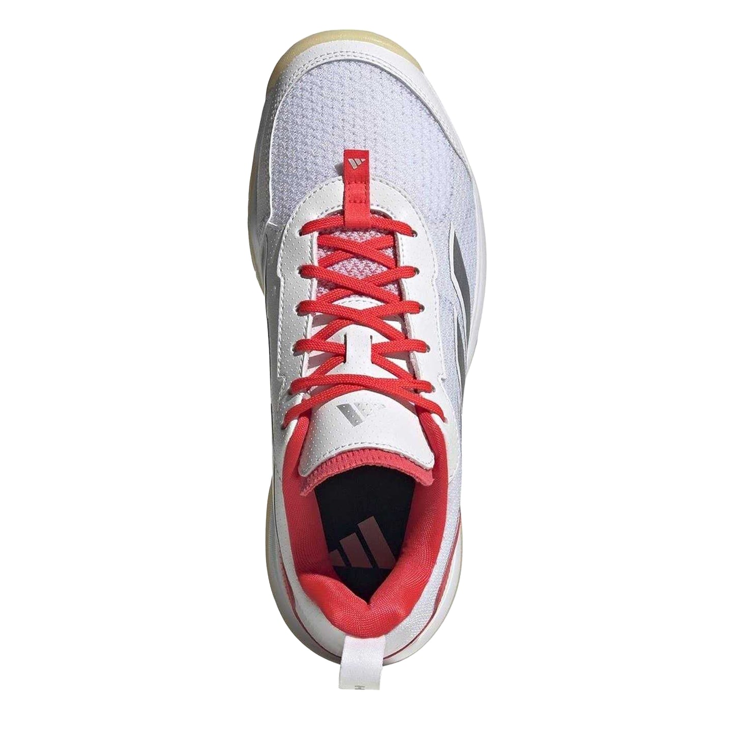 White-Silver Melange - Lifestyle - Adidas Womens-Ladies Avaflash 3 Stripes Trainers