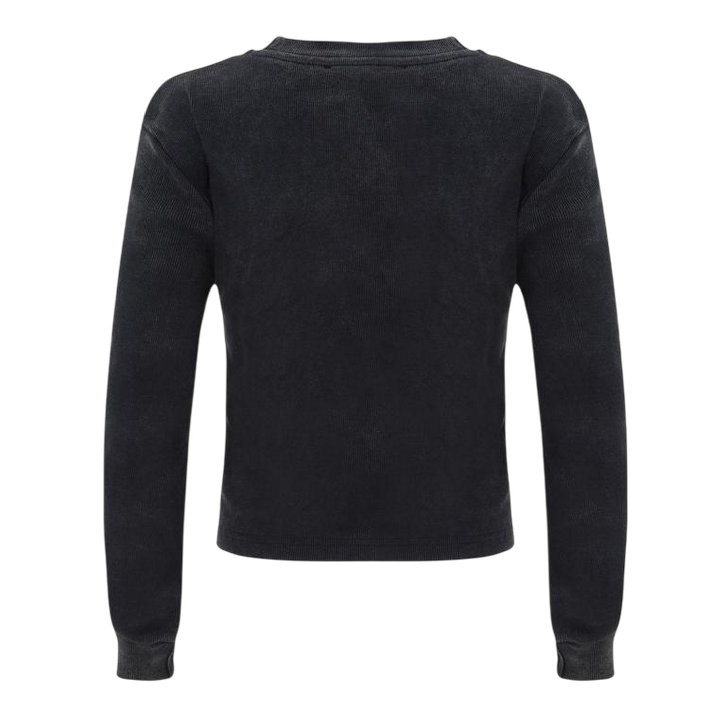 Grey - Back - I Saw It First Womens-Ladies Ribbed Long-Sleeved Top