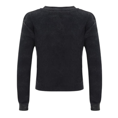 Grey - Back - I Saw It First Womens-Ladies Ribbed Long-Sleeved Top