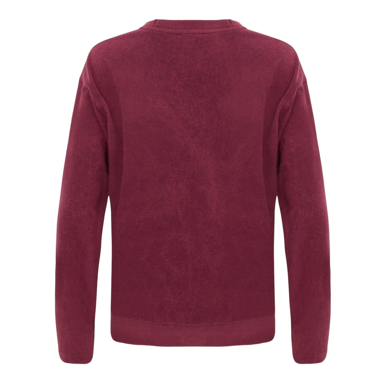 Burgundy - Back - I Saw It First Womens-Ladies Side Stripe Sweatshirt