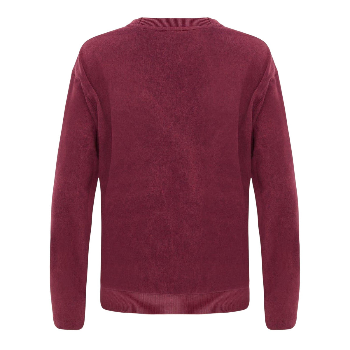 Burgundy - Back - I Saw It First Womens-Ladies Side Stripe Sweatshirt