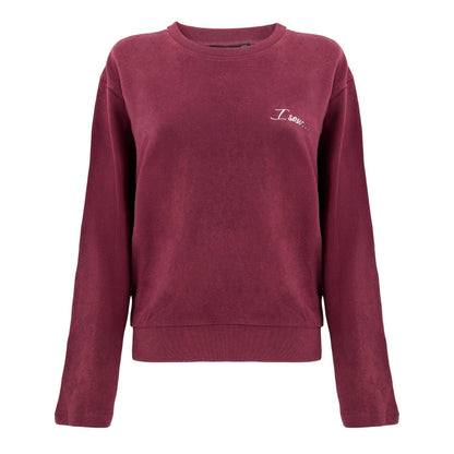 Burgundy - Front - I Saw It First Womens-Ladies Side Stripe Sweatshirt