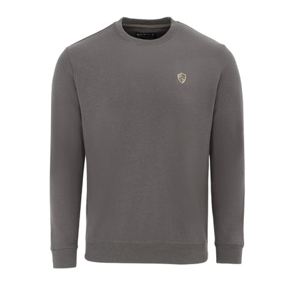 Charcoal - Front - Howick Mens Logo Sweatshirt
