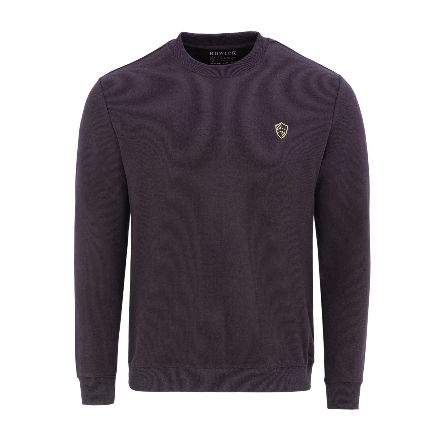 Dark Purple - Front - Howick Mens Logo Sweatshirt