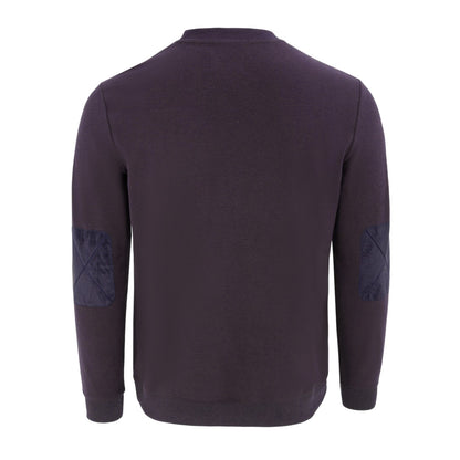 Dark Purple - Back - Howick Mens Logo Sweatshirt