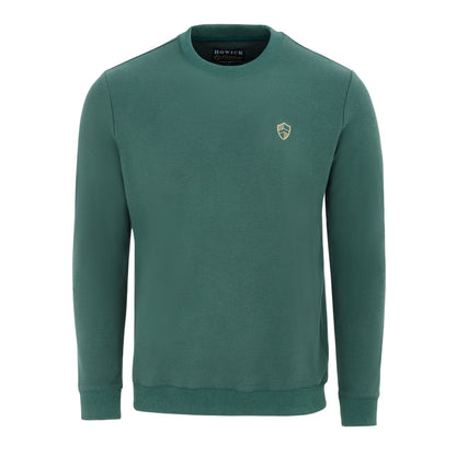 Green - Front - Howick Mens Logo Sweatshirt