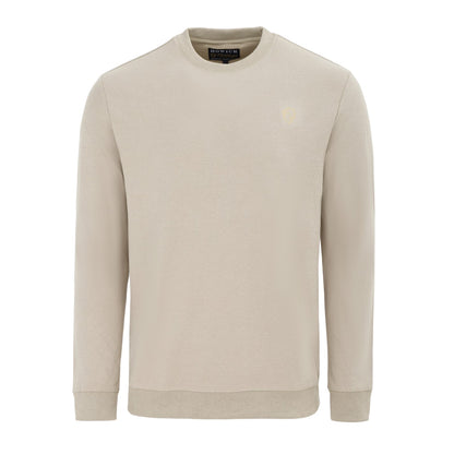 Khaki - Front - Howick Mens Logo Sweatshirt