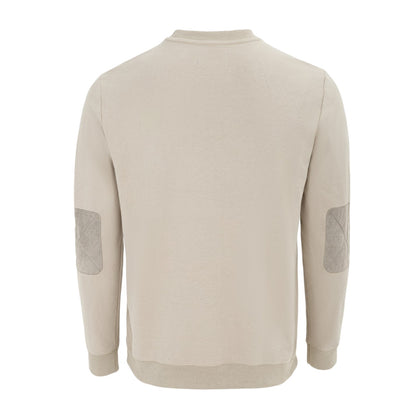Khaki - Back - Howick Mens Logo Sweatshirt