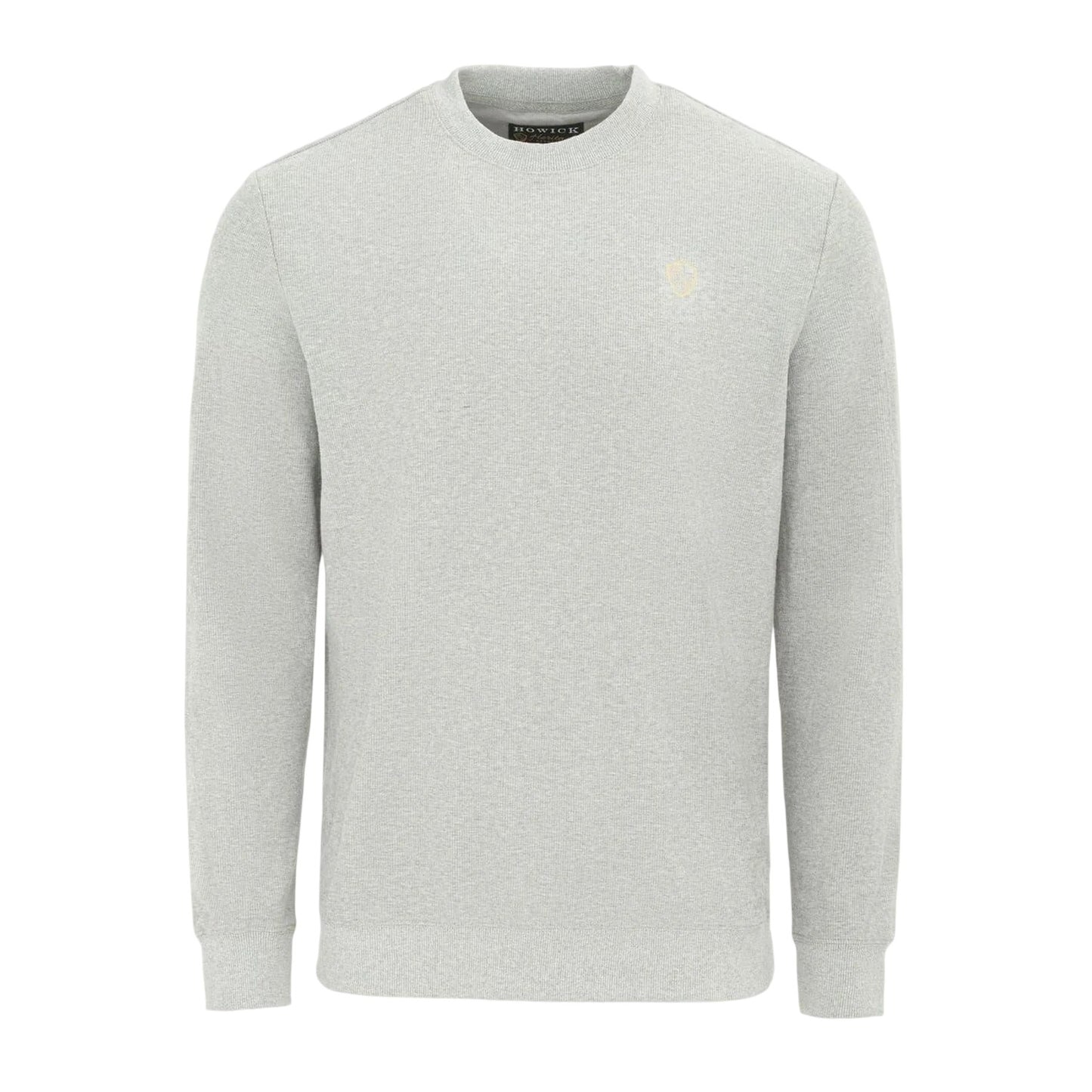 Light Grey Marl - Front - Howick Mens Logo Sweatshirt