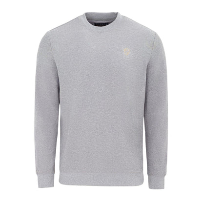 Mid Grey Marl - Front - Howick Mens Logo Sweatshirt