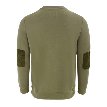Olive Green - Back - Howick Mens Logo Sweatshirt