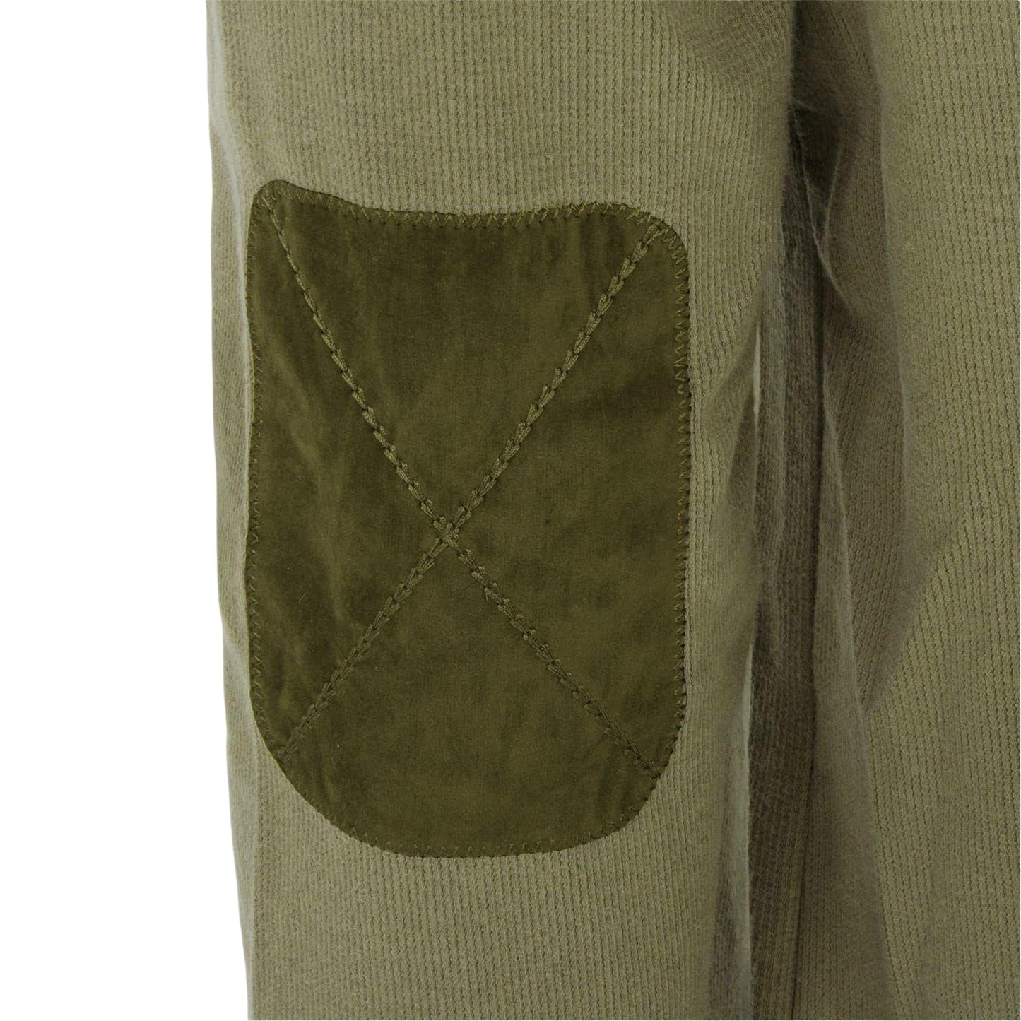 Olive Green - Side - Howick Mens Logo Sweatshirt