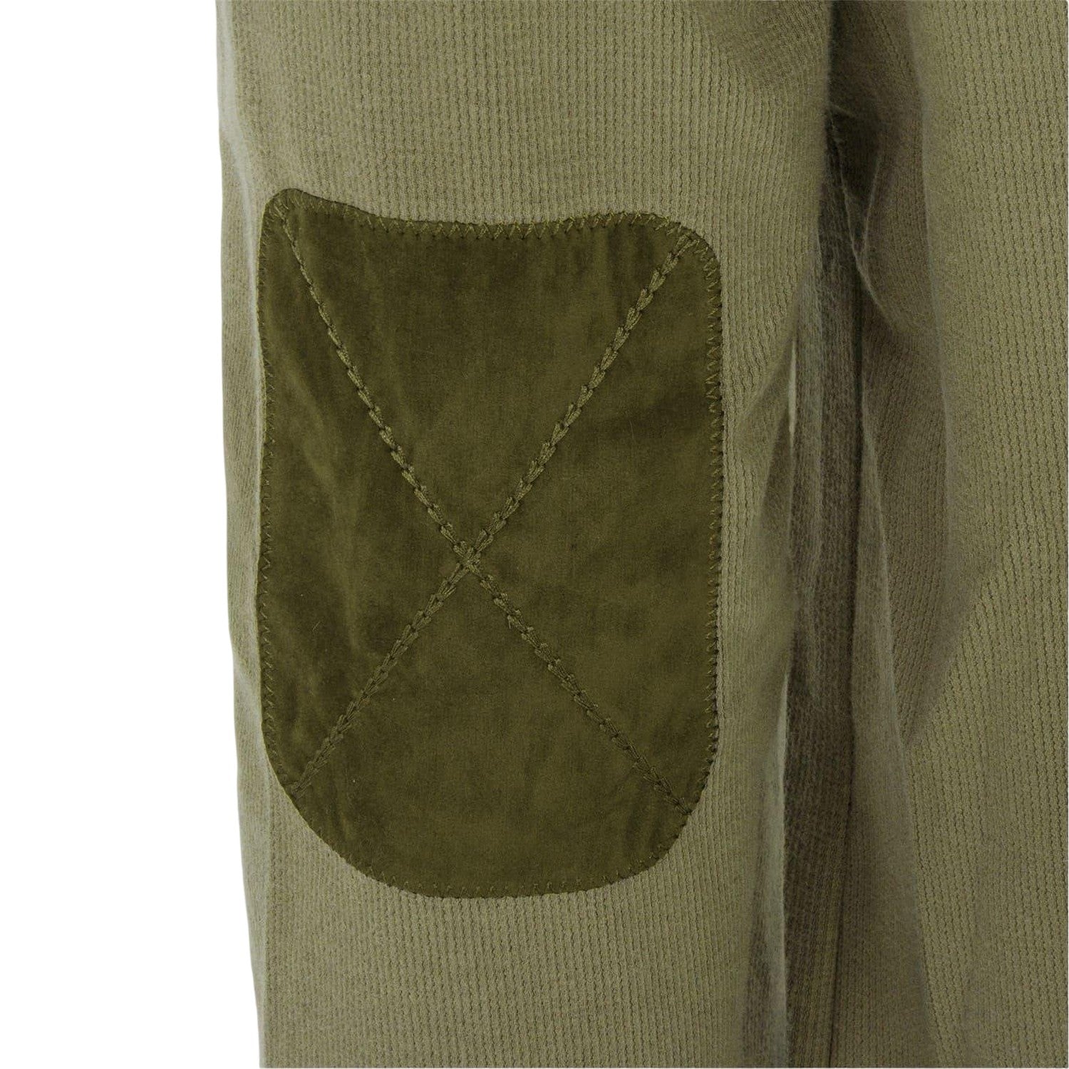 Olive Green - Side - Howick Mens Logo Sweatshirt