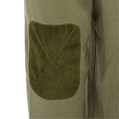 Olive Green - Side - Howick Mens Logo Sweatshirt