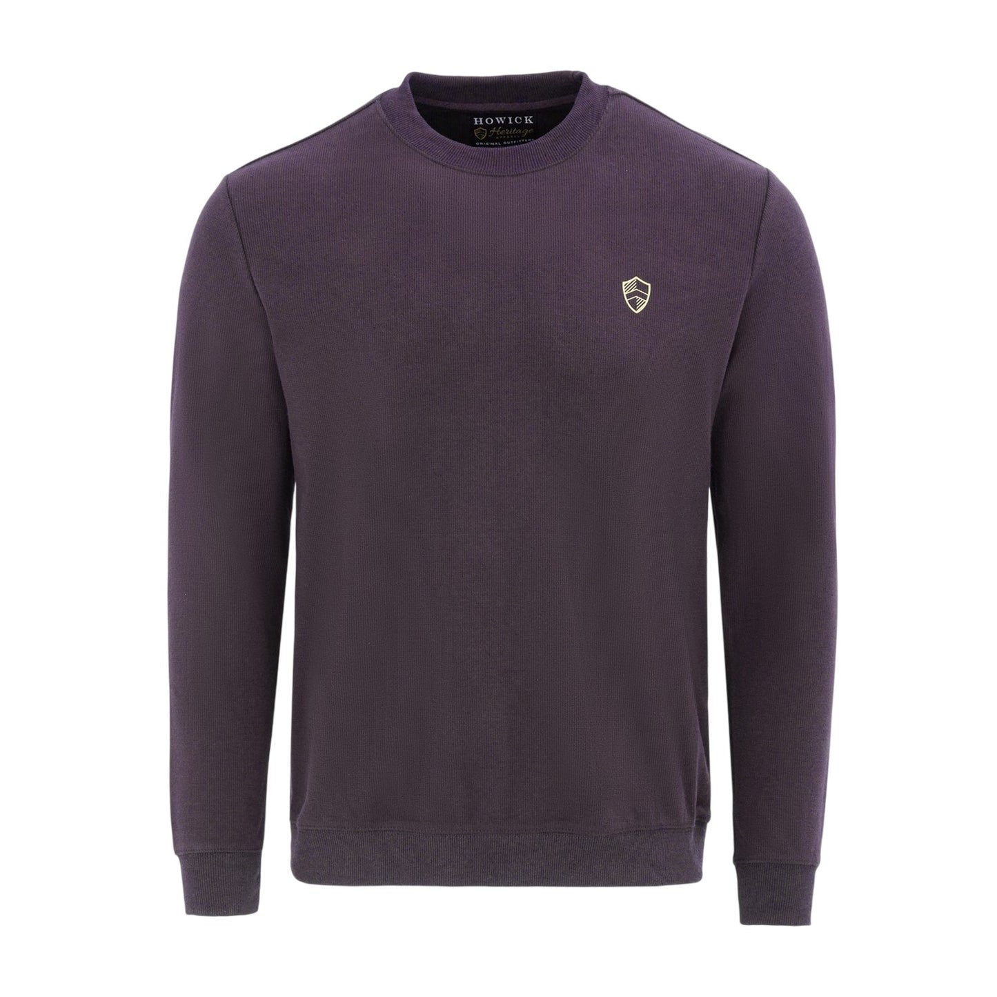 Purple - Front - Howick Mens Logo Sweatshirt