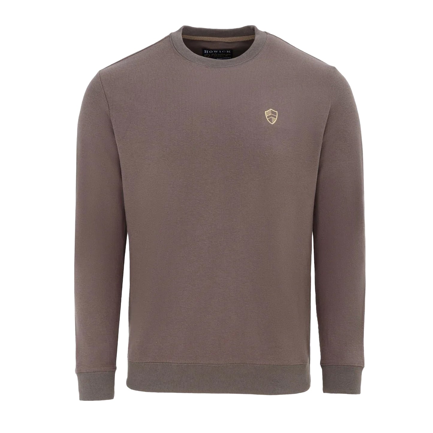 Light Brown - Front - Howick Mens Logo Sweatshirt