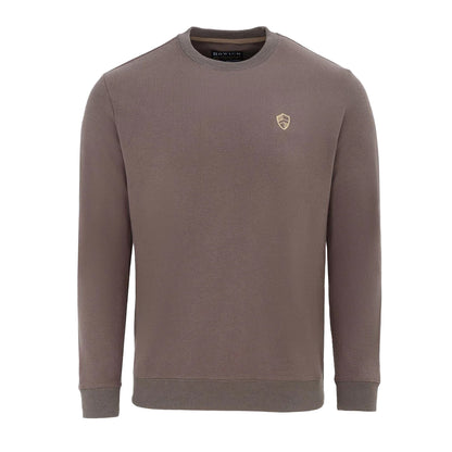 Light Brown - Front - Howick Mens Logo Sweatshirt