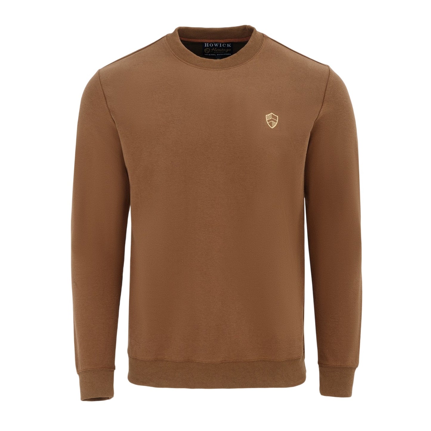 Brown - Front - Howick Mens Logo Sweatshirt