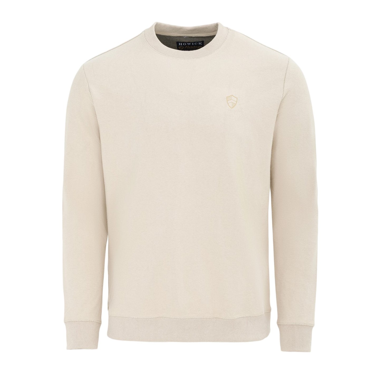 Beige - Front - Howick Mens Logo Sweatshirt
