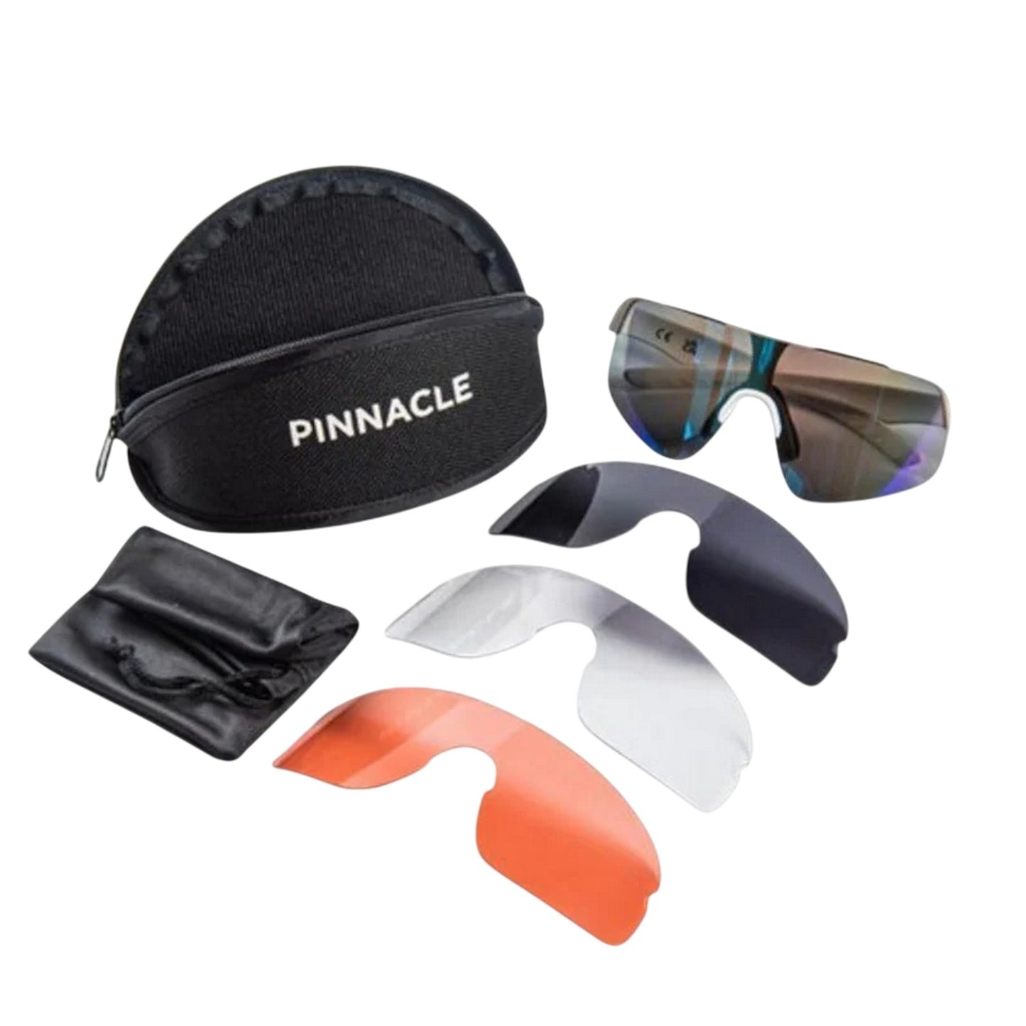 White - Side - Pinnacle Unisex Adult Cycling Sunglasses