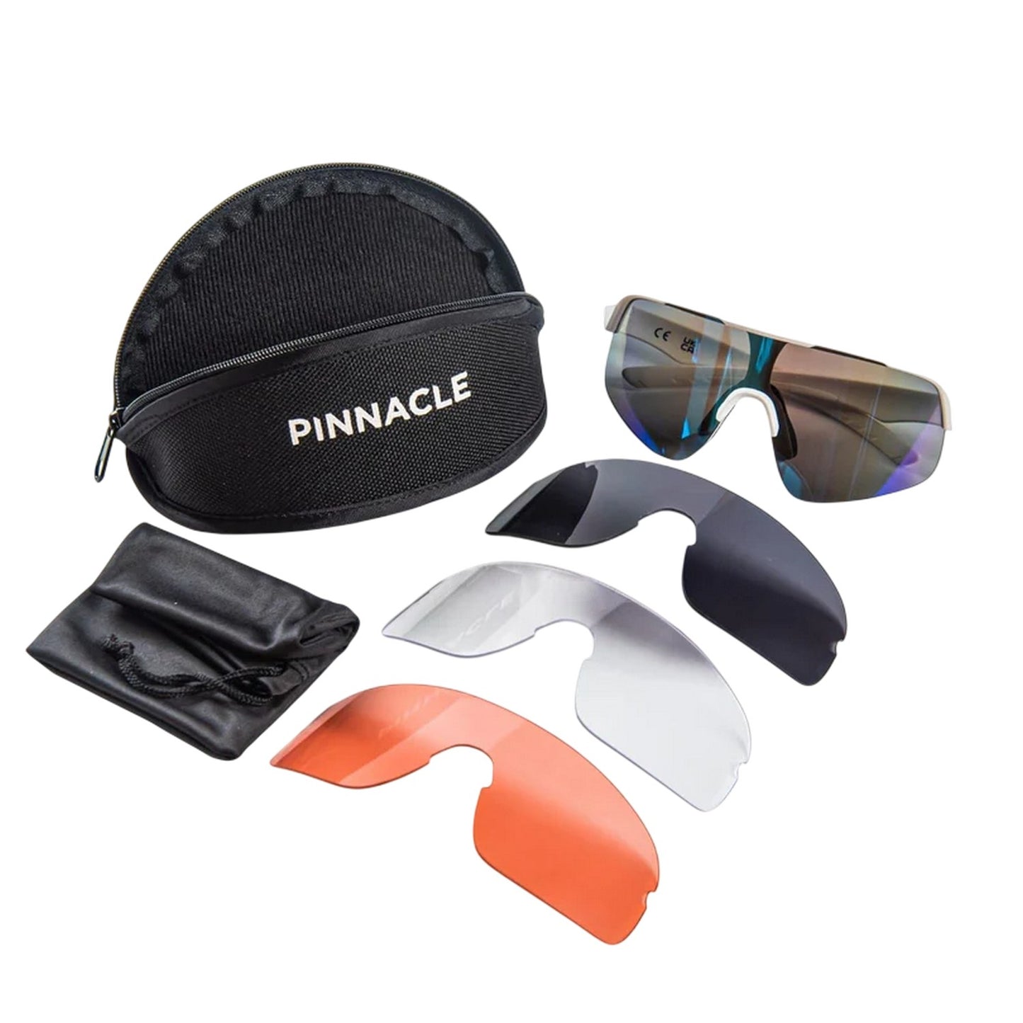 Black - Side - Pinnacle Unisex Adult Cycling Sunglasses