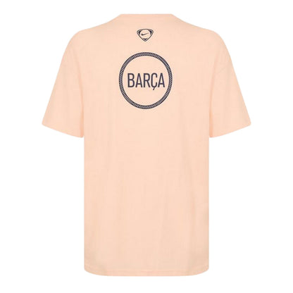 Beige - Back - Nike Mens T90 FC Barcelona T-Shirt