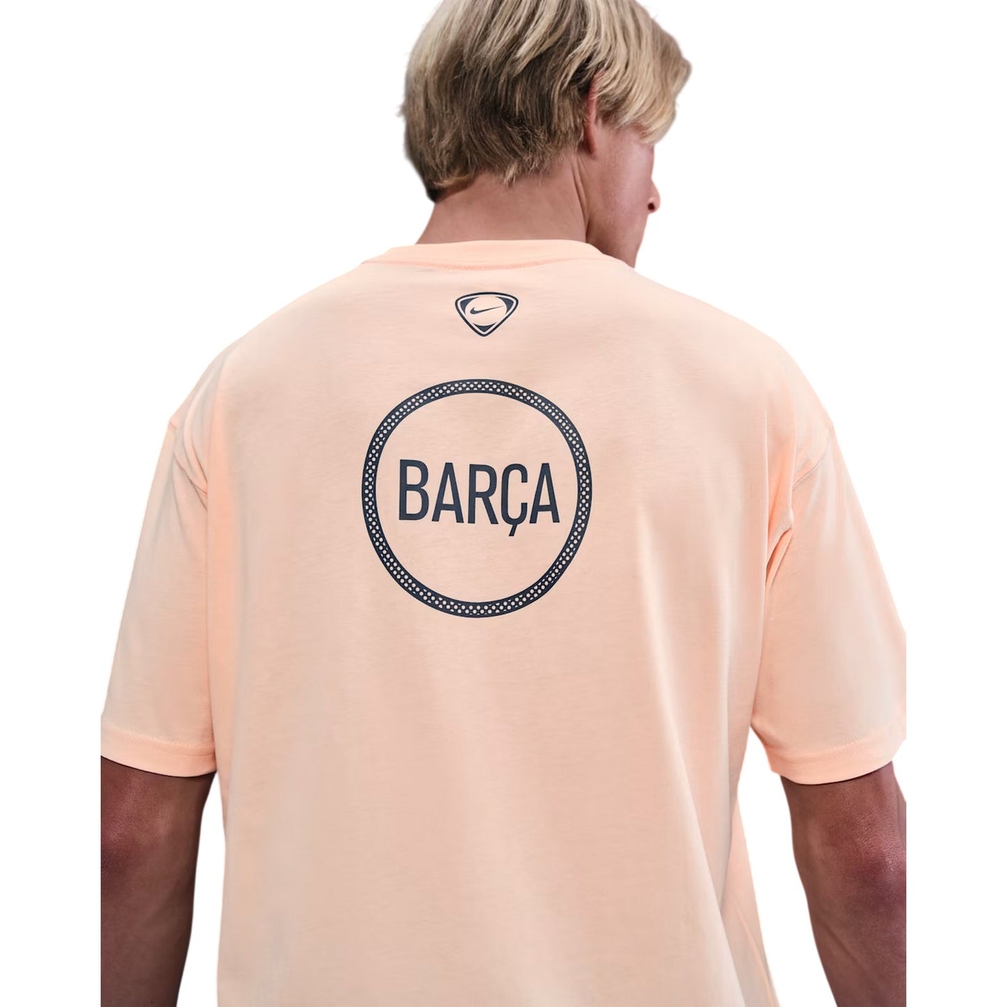 Beige - Side - Nike Mens T90 FC Barcelona T-Shirt