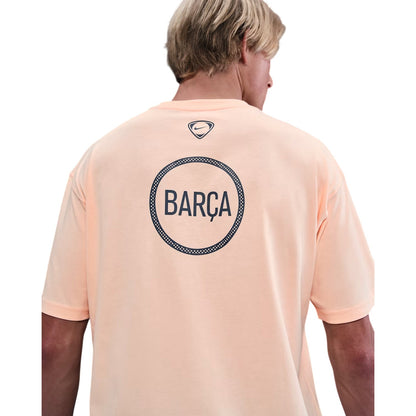 Beige - Side - Nike Mens T90 FC Barcelona T-Shirt