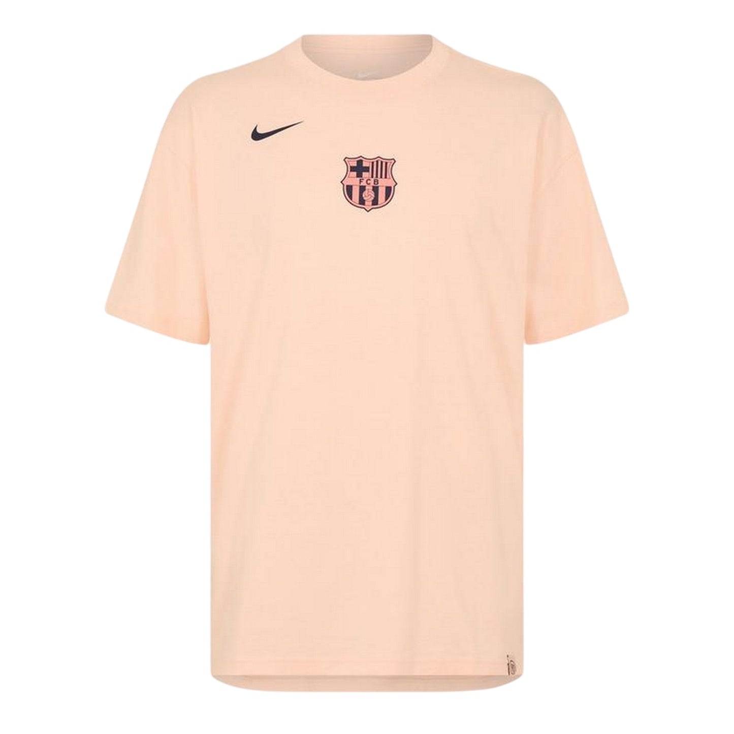 Beige - Front - Nike Mens T90 FC Barcelona T-Shirt