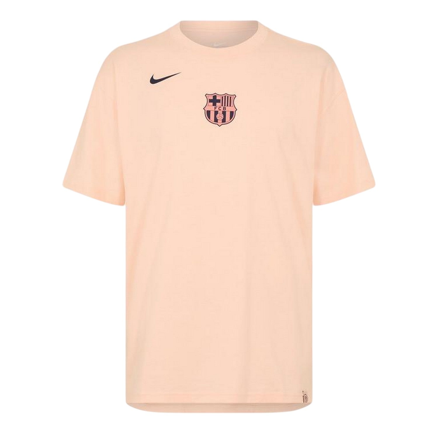 Beige - Front - Nike Mens T90 FC Barcelona T-Shirt
