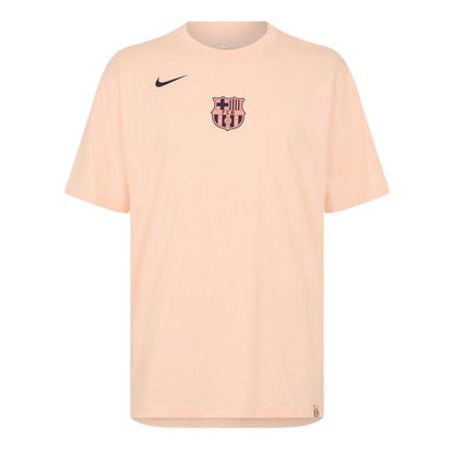 Beige - Front - Nike Mens T90 FC Barcelona T-Shirt