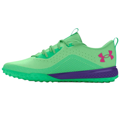 Green - Side - Under Armour Unisex Adult Shadow 2.0 Turf Trainers