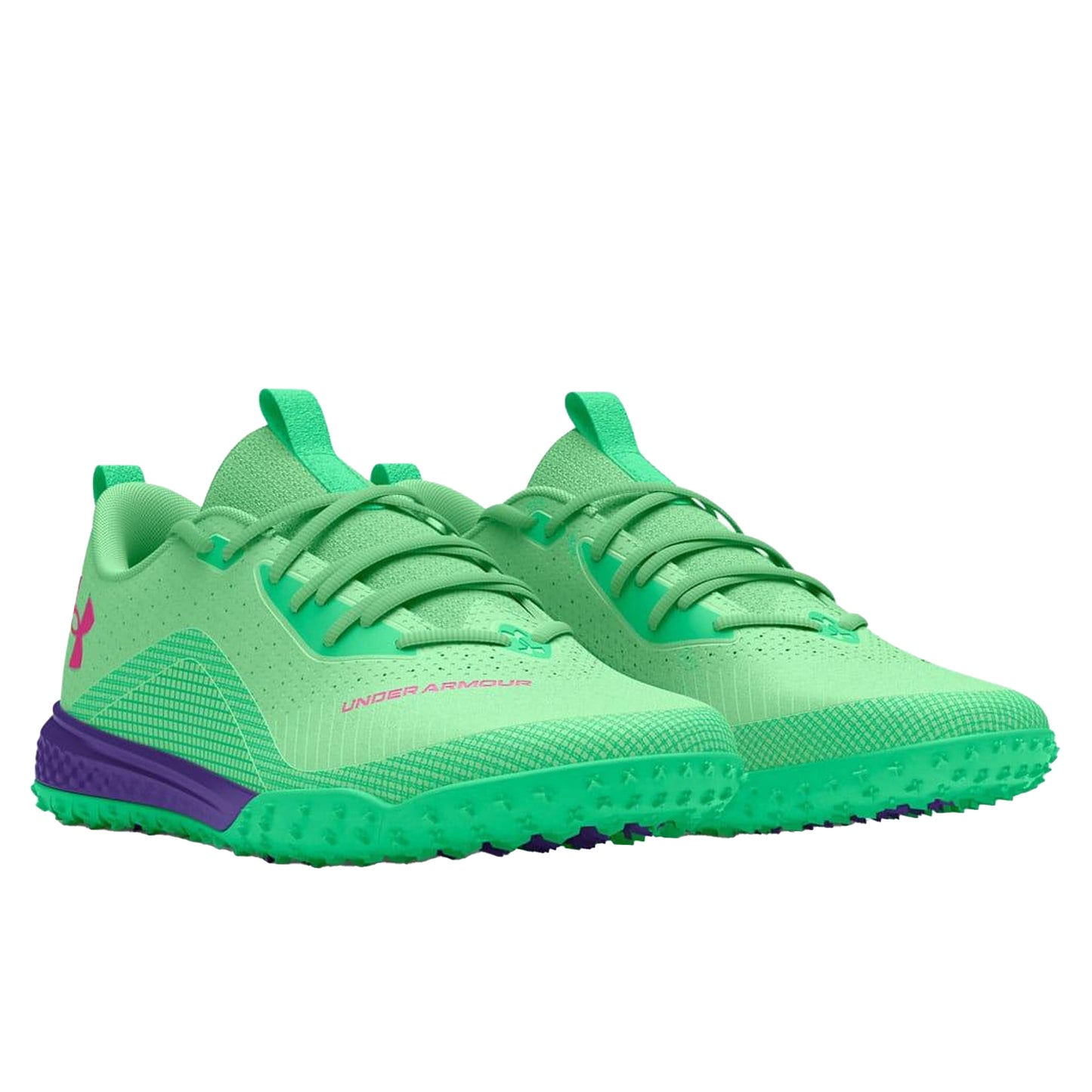 Green - Pack Shot - Under Armour Unisex Adult Shadow 2.0 Turf Trainers