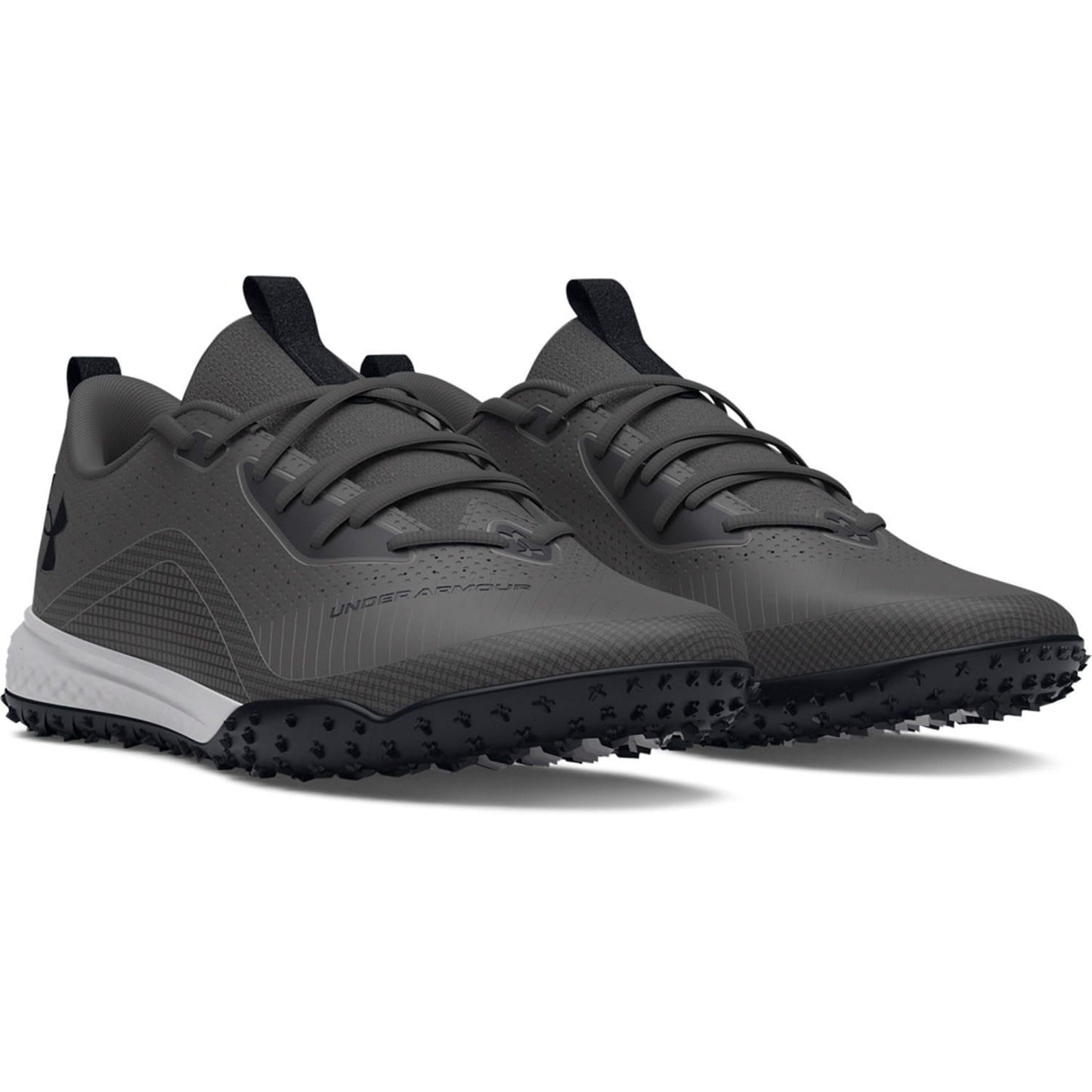 Grey - Side - Under Armour Unisex Adult Shadow 2.0 Turf Trainers