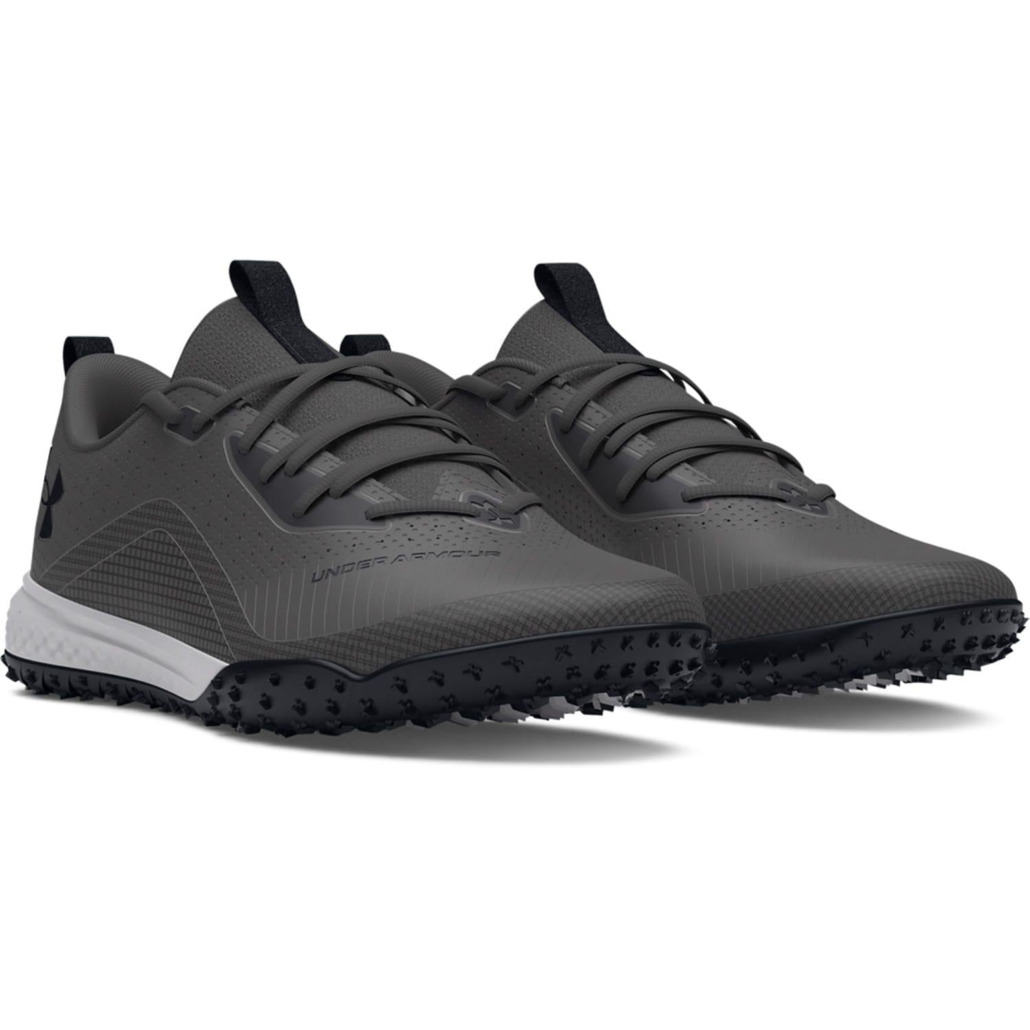 Grey - Side - Under Armour Unisex Adult Shadow 2.0 Turf Trainers