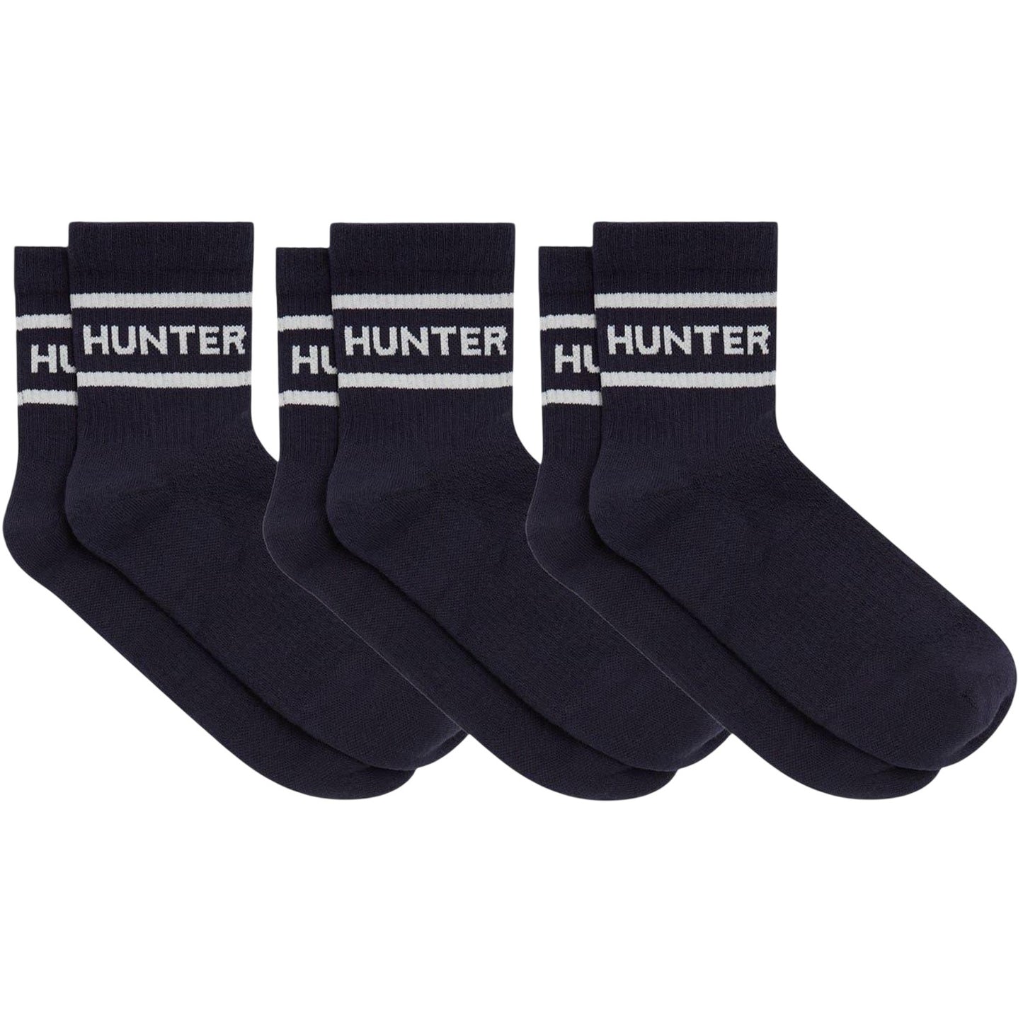 White-Chilli Pepper - Front - Hunter Unisex Adult Ankle Socks (Pack of 3)