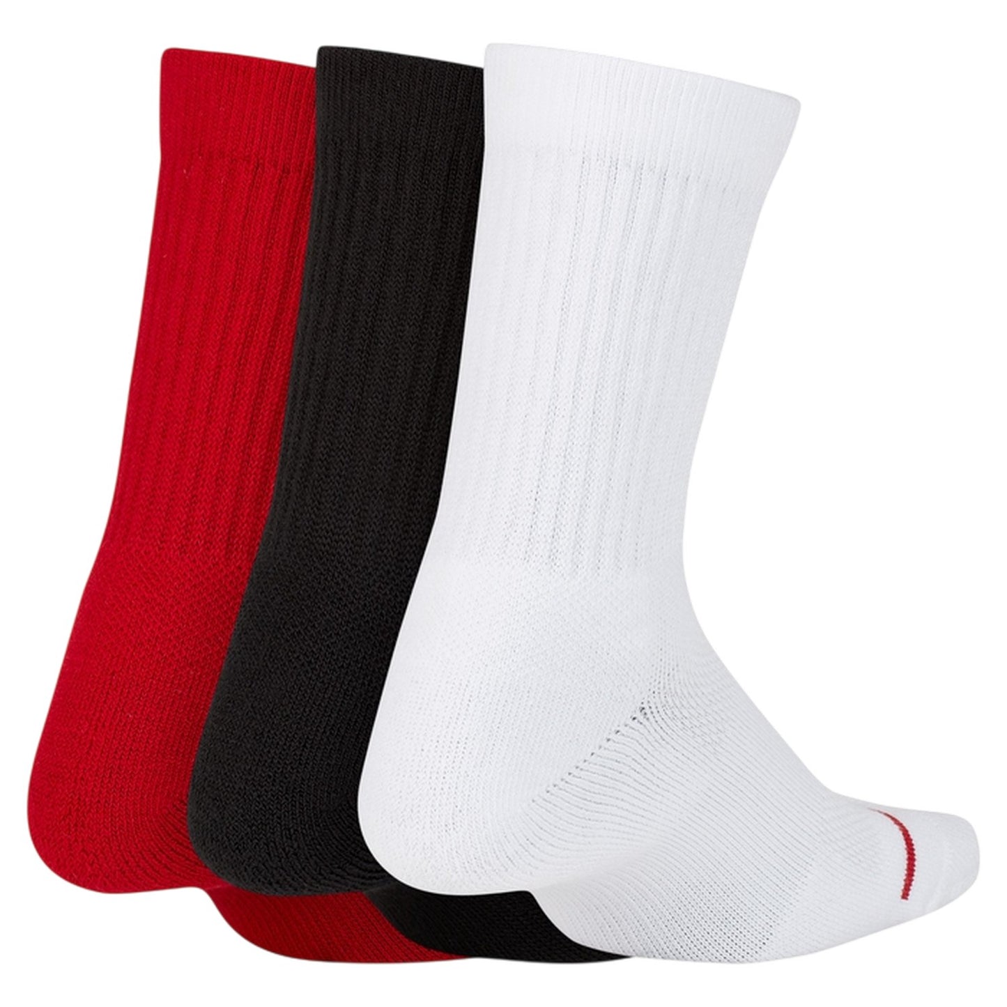 Black - Back - Nike Childrens-Kids Air Jordan Crew Socks (Pack of 3)