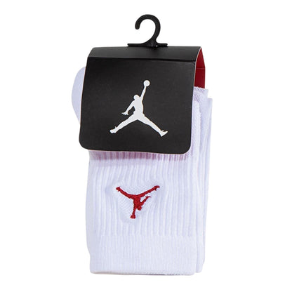 White - Side - Nike Childrens-Kids Air Jordan Crew Socks (Pack of 3)