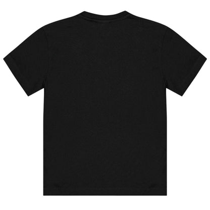 Black-Blue - Back - Off White Childrens-Kids Big Bookish Cotton T-Shirt